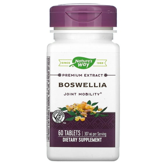 Nature's Way Boswellia Standardized Extract,60 Tablets,65% Boswellic Acids,Joint Mobility for Unisex