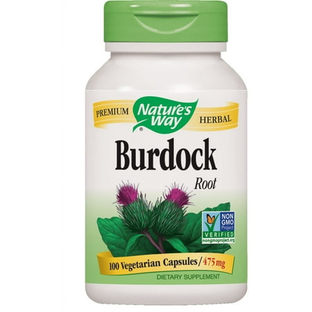 Nature's Way Burdock Root Non-GMO Project, Tru? ID Certified, 100 Ct