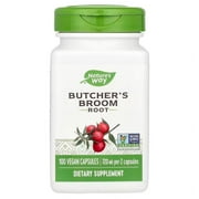 Natures Way Butchers Broom, 940 mg per serving, 100 Vegetarian Capsules