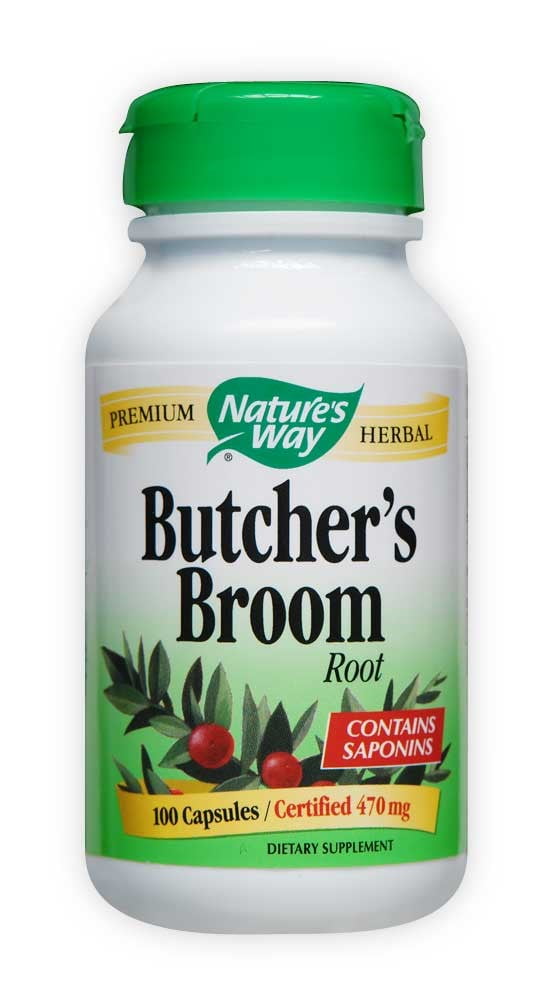 Nature's Way Butcher's Broom Root, Traditional Leg Vein Support ...