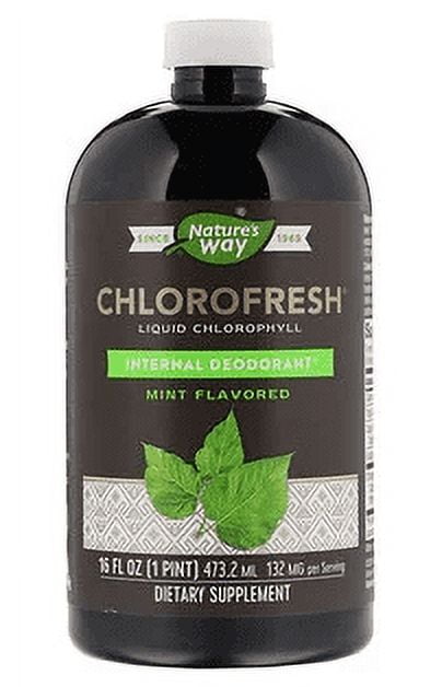 Nature's Way, Chlorofresh, Liquid Chlorophyll, Mint Flavored, 16 fl oz (473.2 ml) (Pack of 1)