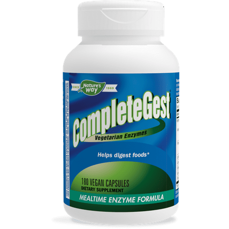 Nature’s Way CompleteGest® Vegan Enzymes, 180 Capsules