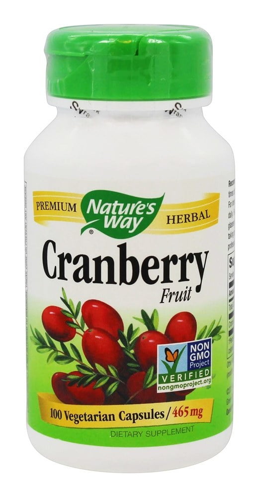 Nature's Way Cranberry Fruit 465 mg. 100 Vegetarian Capsules