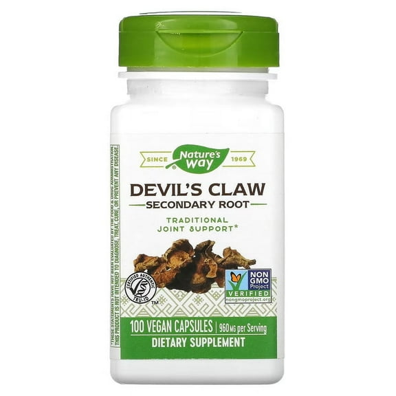Nature's Way Devil's Claw Secondary Root 480mg Capsules - 100 CT