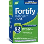 Natures Way Extra Strength** Probiotic Fortify Adult Capsules, 50 Billion Cultures, Unisex, 30 Ct