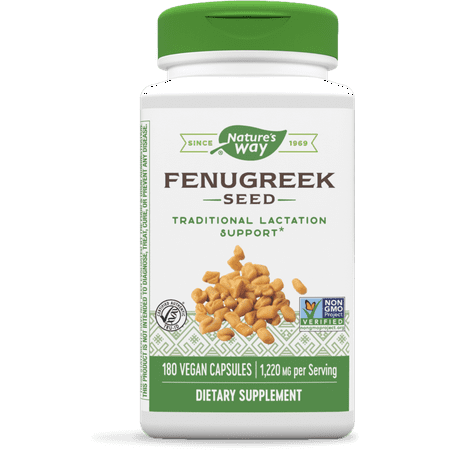 Nature's Way Fenugreek Seed, Promotes Healthy Lactation*, Vegan, 180 Capsules