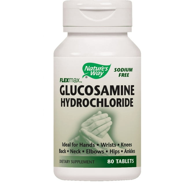 Nature's Way Flexmax Glucosamine Hydrochloride Tablets, SodiumFree, 80