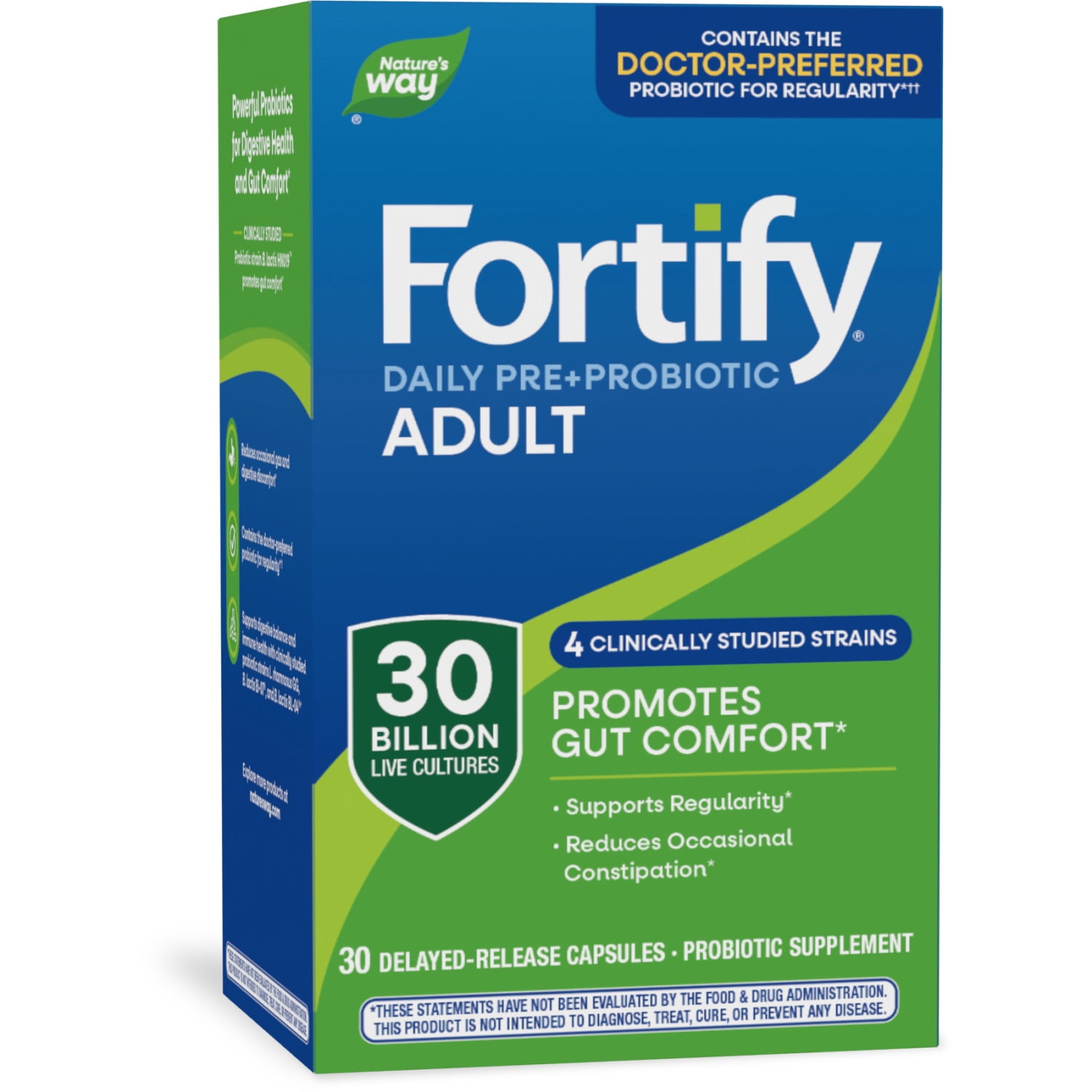 Nature's Way Fortify Daily Probiotic Capsules for Adults, 30