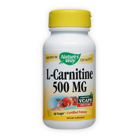 Nature's Way L-Carnitine 500 MG Capsules, 60 Ct