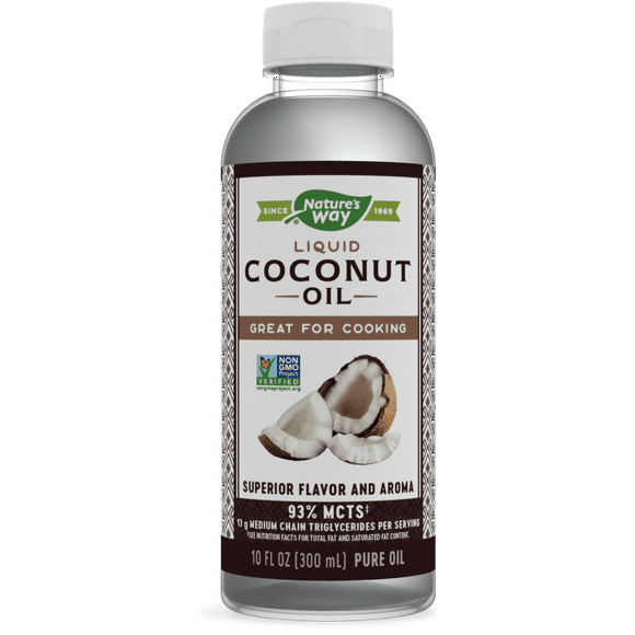 Nature's Way Liquid Coconut Oil, Non-GMO Project Verified, 10 Fl. Oz.