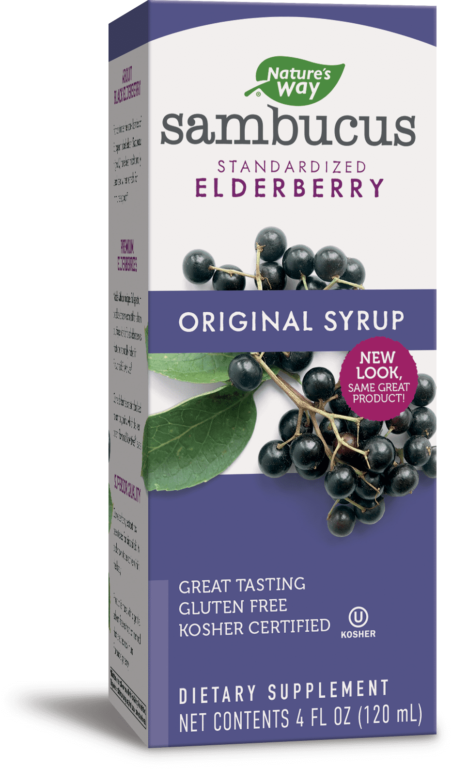 Nature's Way Original Sambucus Standardized Elderberry Syrup, 4 Oz