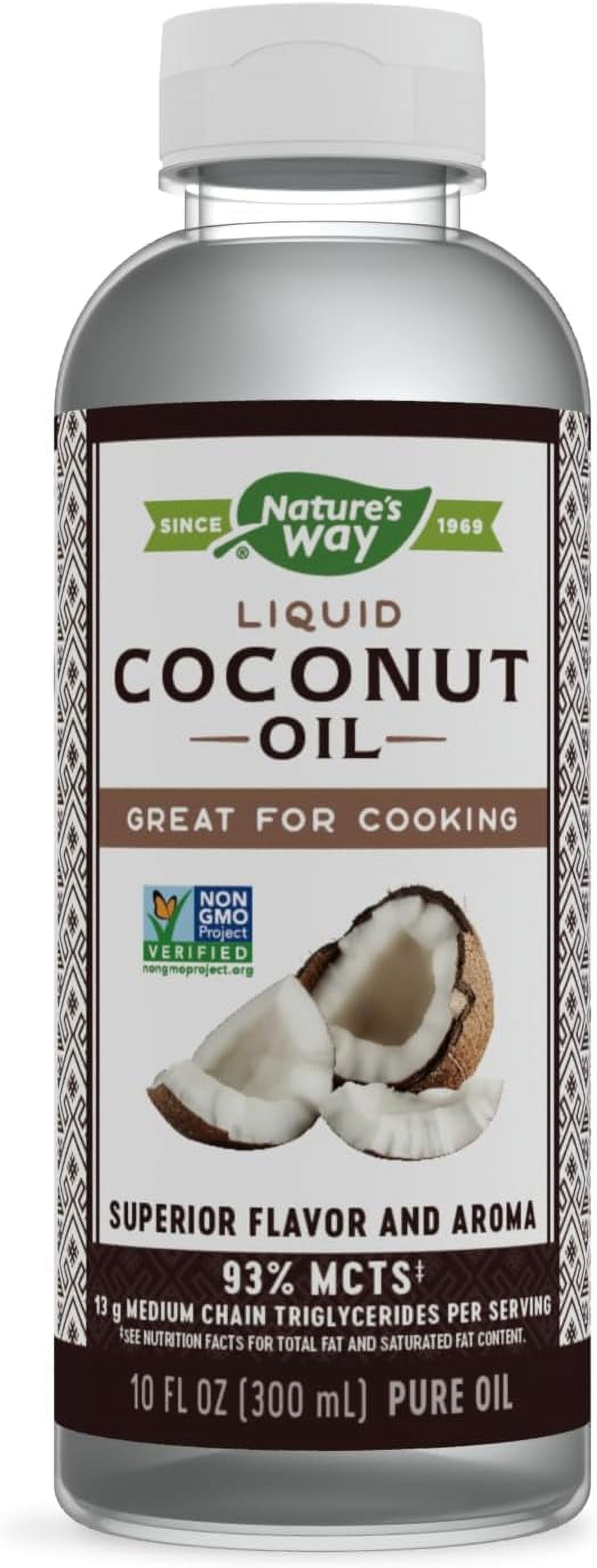 Nature's Way Premium Liquid Coconut Oil, 93 MCTs, 10 Fl. Oz