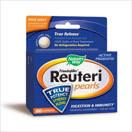 Nature's Way Primadophilus Reuteri Pearls, 60 Count (Packaging May Vary)