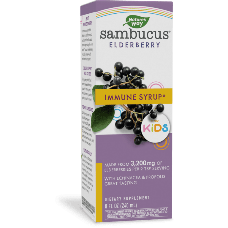 アロマグッズ BIORUBBER Nature's Way Sambucus Immune Kids Ages 2+ Elderberry