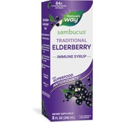 Nature’s Way Sambucus Traditional Immune Elderberry Syrup, Black Elderberry Extract, Unisex, 8 Fl Oz