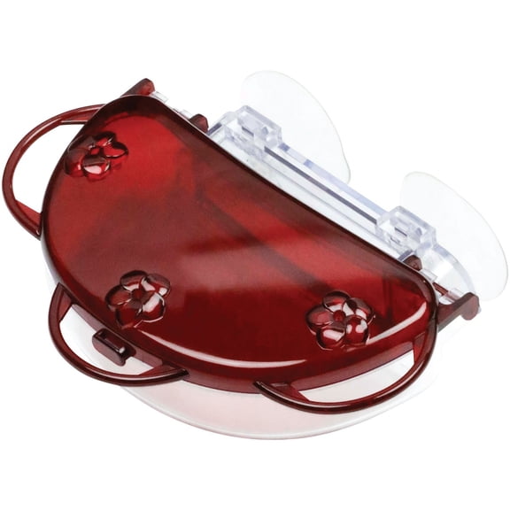 Nature's Way TWF1 Traditional Hummingbird Window Feeder, Red