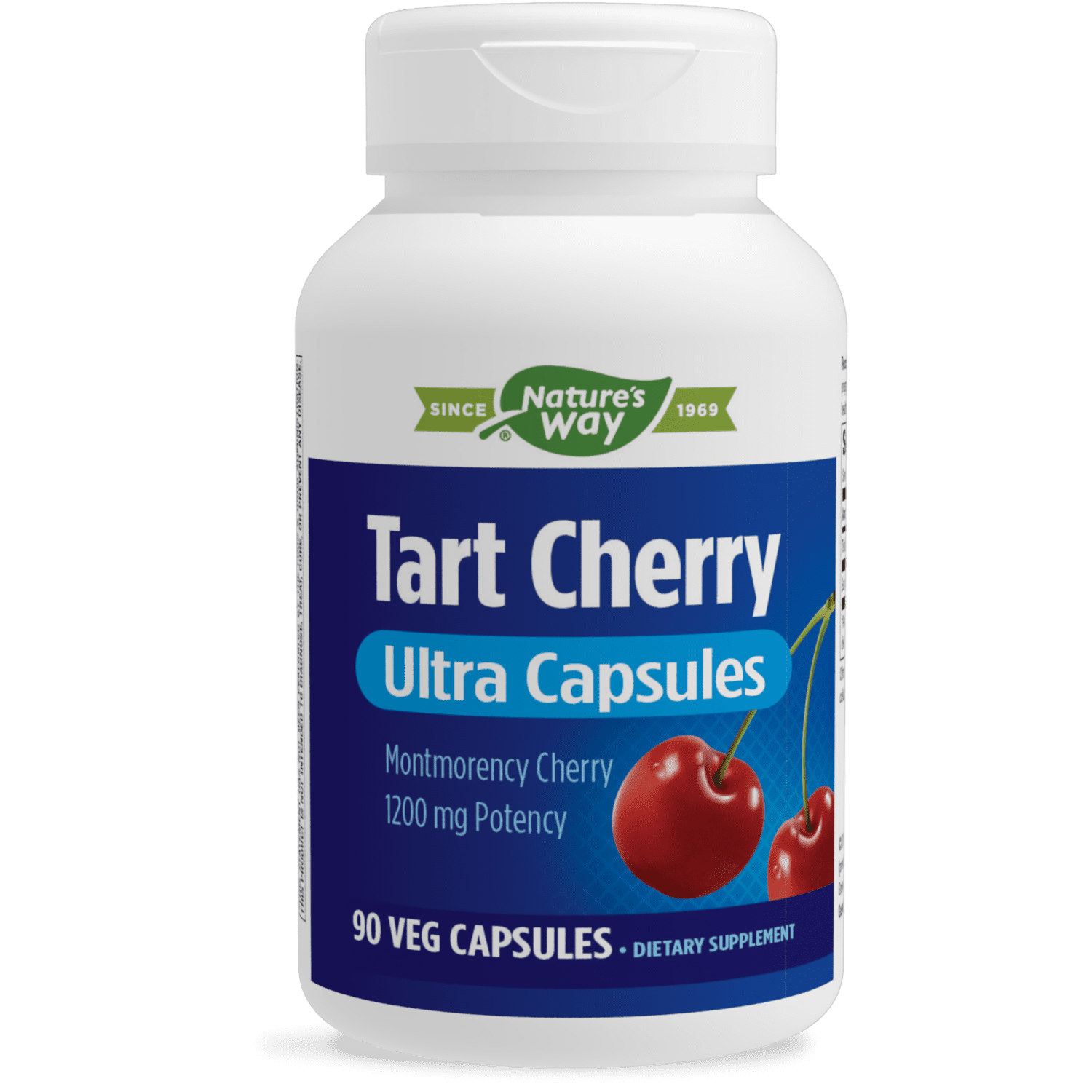 Nature's Way Tart Cherry Ultra Vegetarian Capsules, 1,200 mg per serving, 90 Count