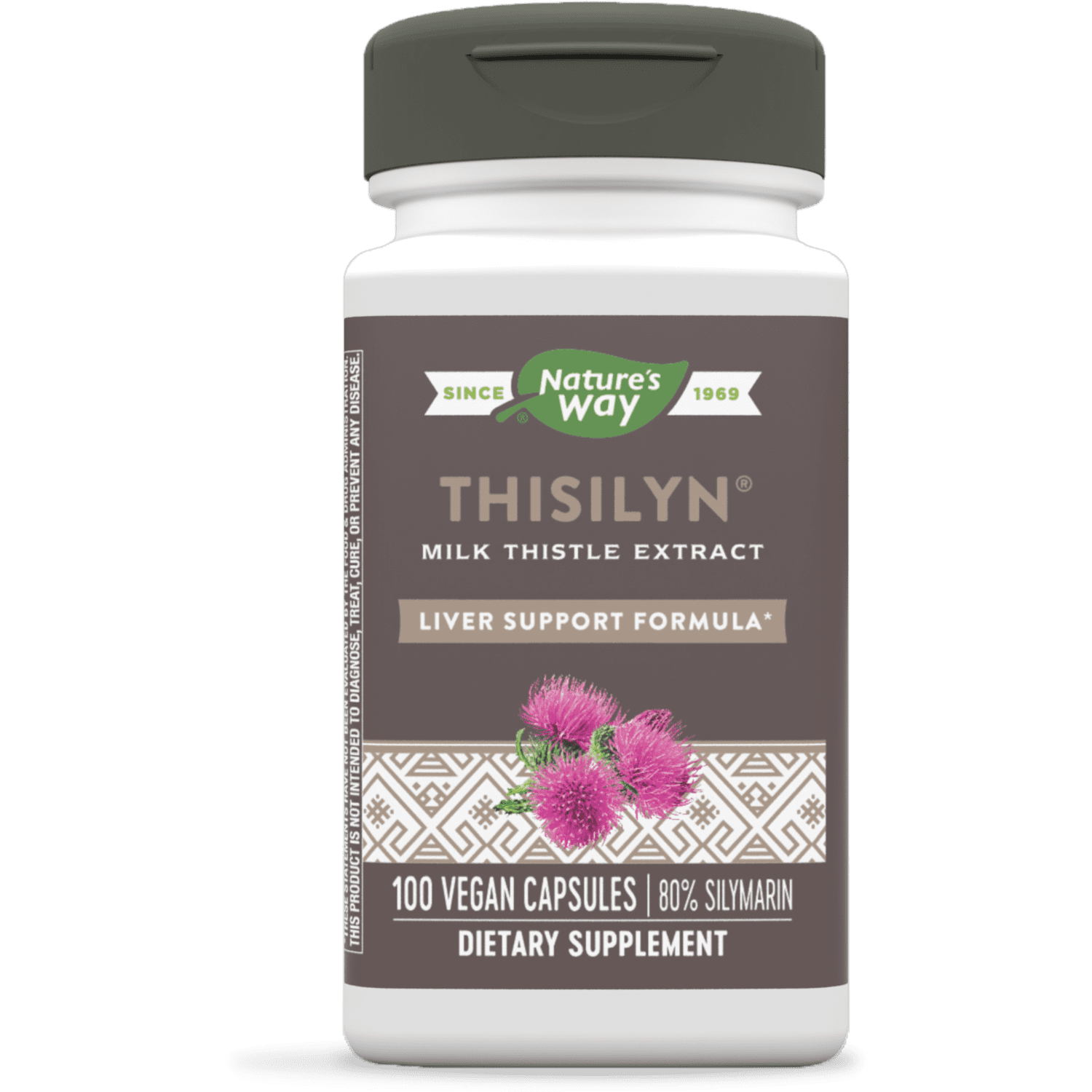 Nature's Way Thisilyn Standardardized Milk Thistle Extract, Supports Liver Function*, 100 Capsules