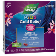 Nature's Way Umcka ColdCare Kids FastActives, Homeopathic, Shortens Colds, Phenylephrine-Free, 10 Ct