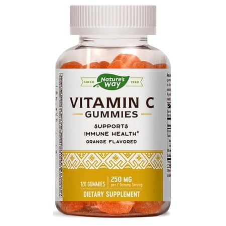 Nature's Way 250 mg Orange Flavored Vitamin C Gummy 120 Gummies
