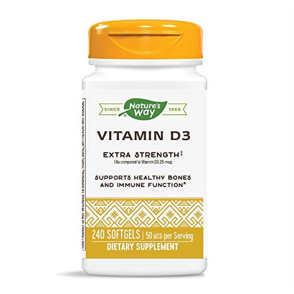 Nature's Way Vitamin D3 Extra Strength; 2000 IU per serving; 240