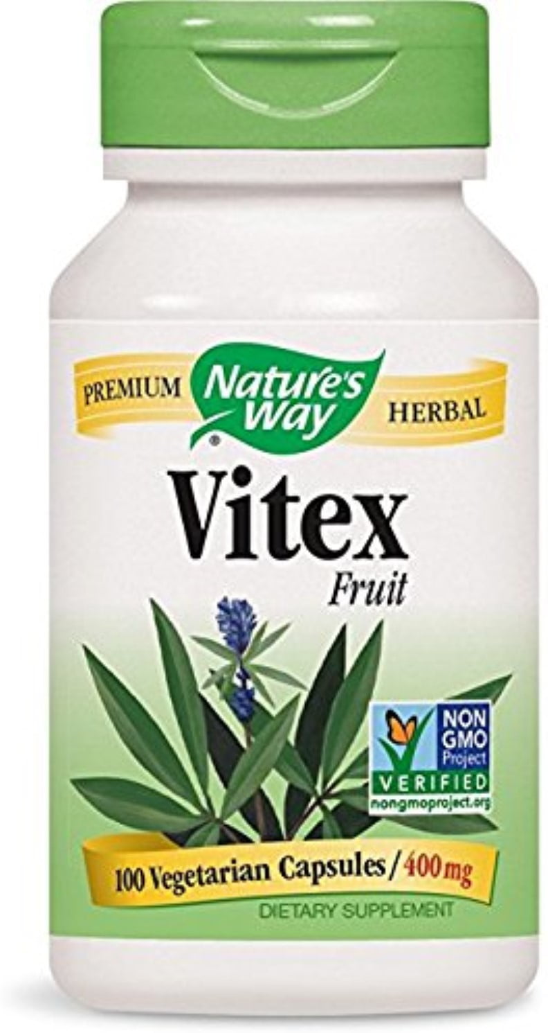 Nature's Way Vitex Fruit Capsules, 400 mg 100 Each - Walmart.com