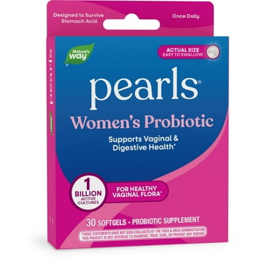 Nature's Way Pearls Women's Probiotic Softgels, Supports Women's & Digestive Health*, 30 Count