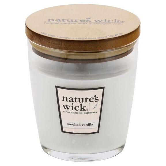 Nature's Wick Medium Jar Candle Smoked Vanilla, 10 oz1.0ea