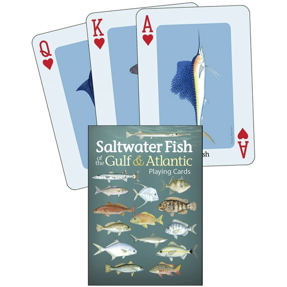 Nature's Wild Cards Saltwater Fish of the Gulf & Atlantic Playing Cards, (Hardcover)