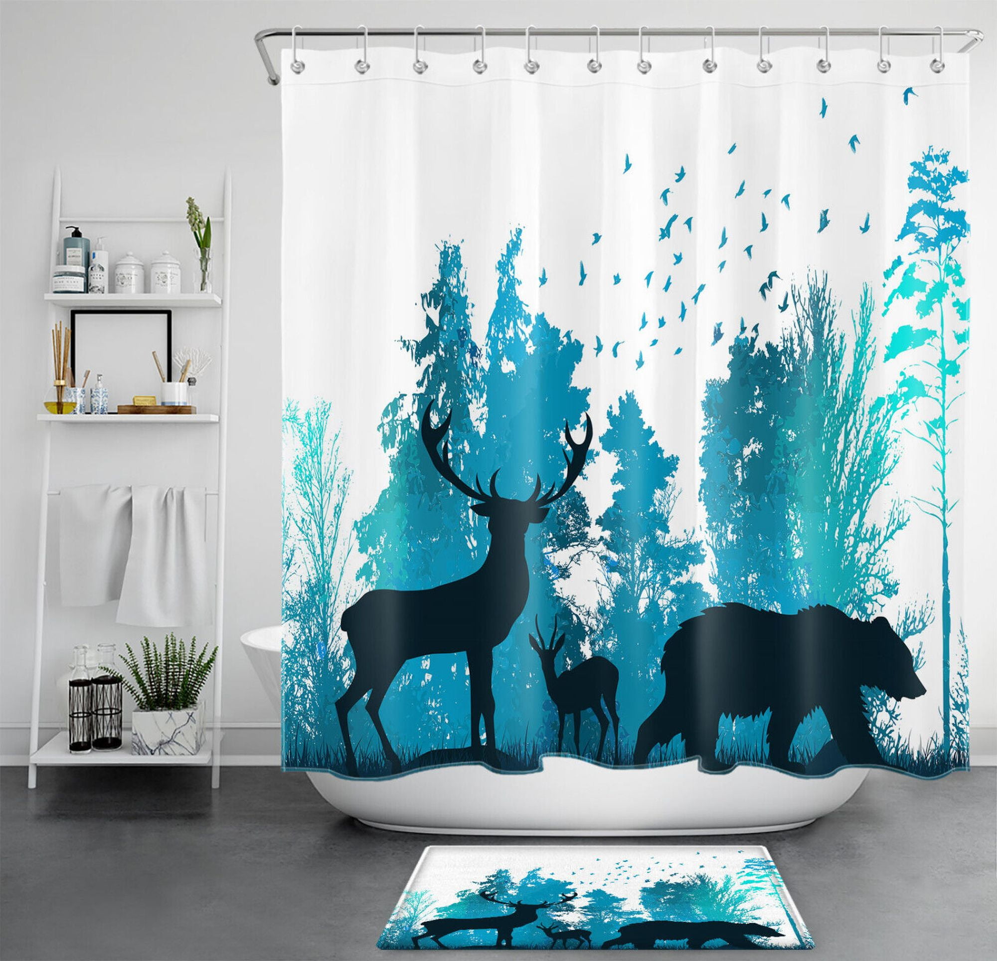 Nature's Wildlife Shower Curtain Bring the Enchantment of the Wild
