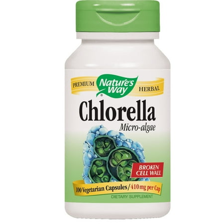 Nature's way chlorella micro-algae vegetarian capsules, 100 ct