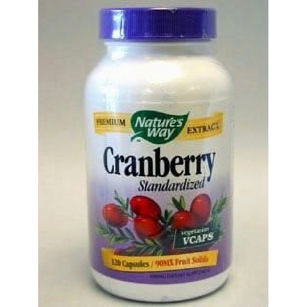 Nature's way standardized cranberry vegetarian capsules, 120 ct