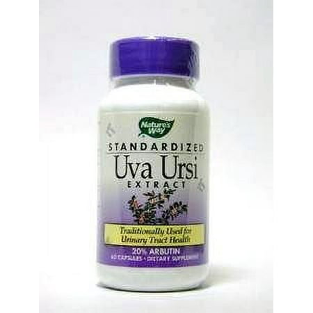 Nature's way standardized uva ursi vegetarian capsules, 60 ct