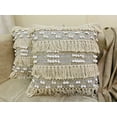 thumbnail image 1 of Nature4u set of2 Tufted Decorative boho Throw Pillow Cover for Couch Sofa Woven Boho Tribal Pillow Cases with Tassel Square Cushion Cover Moroccan Style Accent Pillow 18x18 Inches, 1 of 4