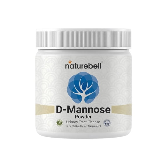 NatureBell D-Mannose Powder - 12oz - High Potency 2g Per Scoop - Fast Acting Support for Healthy Urinary Function & Bladder Wellness - Pure, Filler-Free Non-GMO Powder - 170 Servings