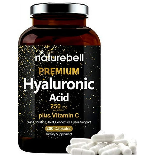 NatureBell Hyaluronic Acid Supplements, 250mg Hyaluronic Acid with 25mg