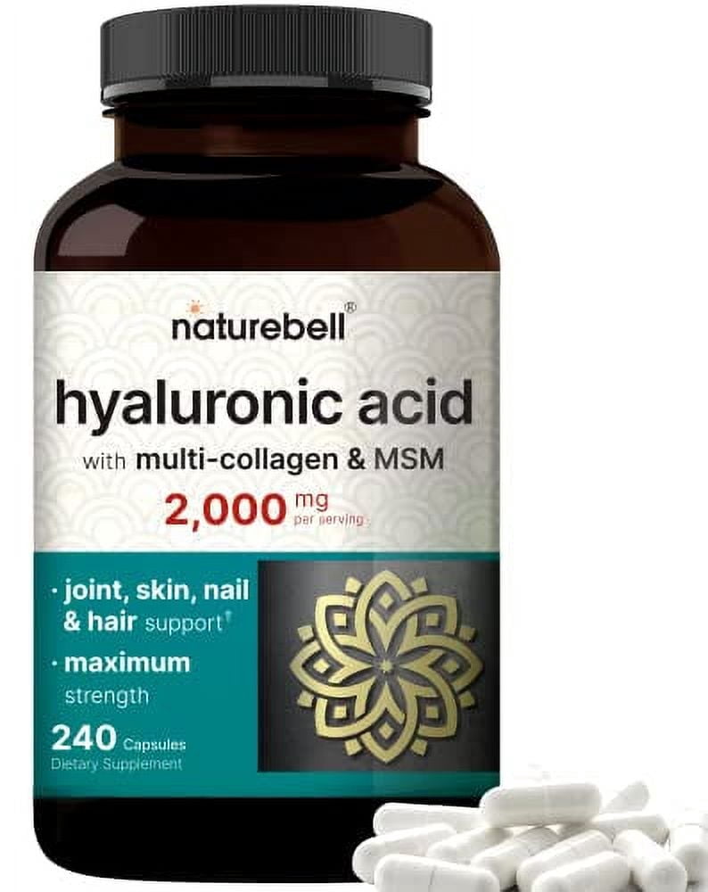 NatureBell Hyaluronic Acid Supplements  Skin Hydration, Joint Lubrication,  Hair, and Eye Health - Walmart Business Supplies