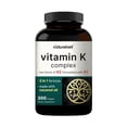 thumbnail image 1 of NatureBell Vitamin K Complex - 300 Softgels - Delivers 2,600mcg Vitamin K - Full Spectrum Bone & Heart Health Support Supplement - High Absorption K1 & K2 MK-4 & MK-7 - 150 Servings, 1 of 8