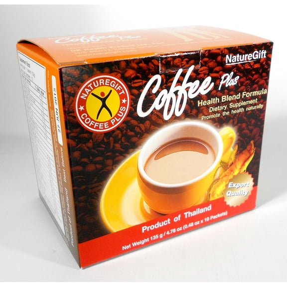 NatureGift COFFEE PLUS with Fiber Ginseng, Vitamins & Minerals 4.78 Oz.