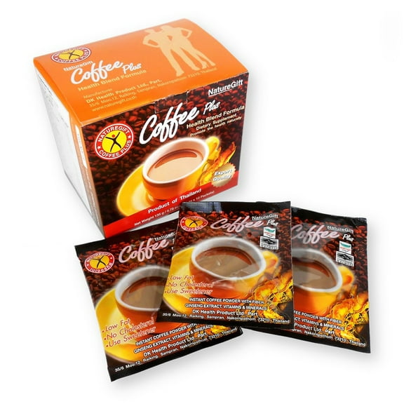 NatureGift COFFEE PLUS with Fiber Ginseng, Vitamins & Minerals 40 X 4.78 Oz. Factory Case