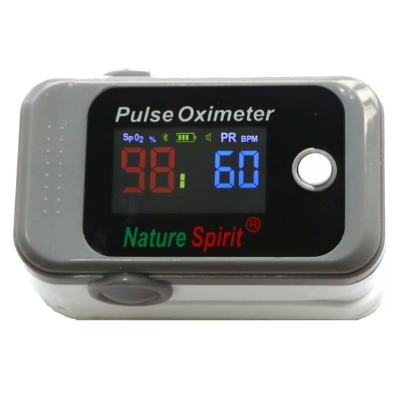 NatureSpirit Bluetooth Wileless Fingertip Oximeter CP-500BLE, Telehealth Ready With IOS/Android mobile app and secure cloud data storage and notofication