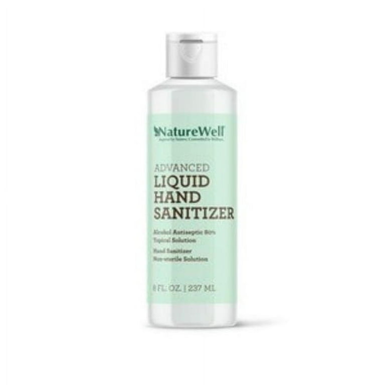 NatureWell Advanced Liquid Hand Sanitizer 80 Alcohol 8oz