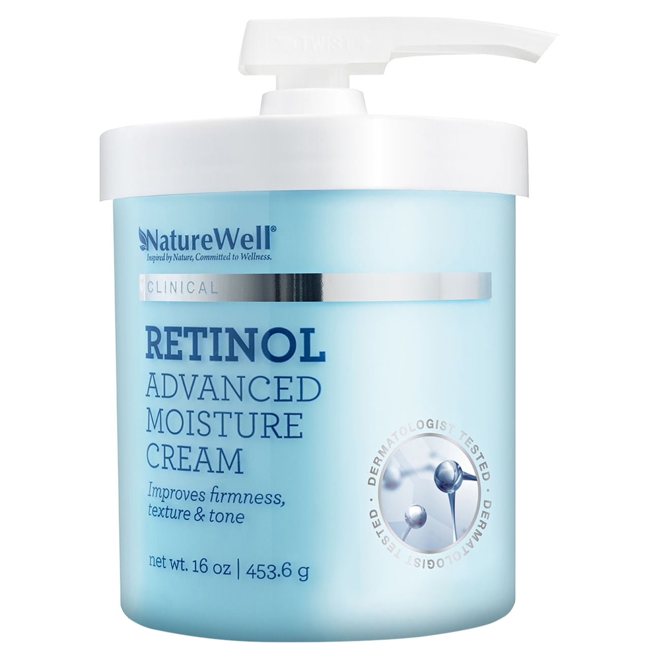 NatureWell Clinical Retinol Advanced Moisture Cream, 16 oz