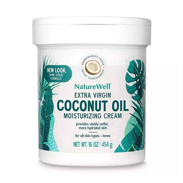 NatureWell Extra Virgin Coconut Oil Moisturizing Cream (16 oz