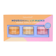 NatureWell Hydrating Lip Masks, Mango, Vanilla & Berry, 0.70 Ounce Pack of 3
