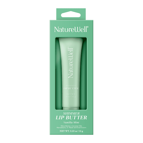 NatureWell Shimmer Lip Butter, Vanilla Mint