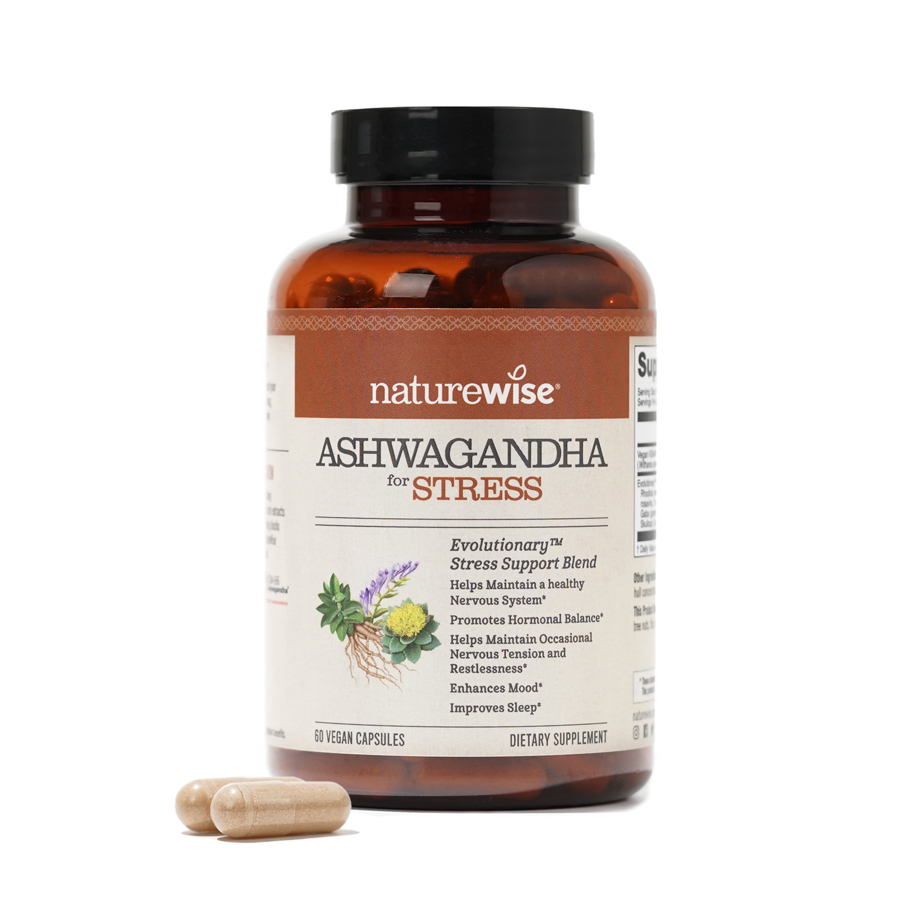Which Is Better For Anxiety Ashwagandha Or Gaba NatureWise Ashwagandha for Stress | Calming KSM-66 Herbal Supplement