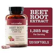 NatureWise Beet Root Capsules 1325mg with Organic Beetroot - 120 Capsules[60-Day Supply]