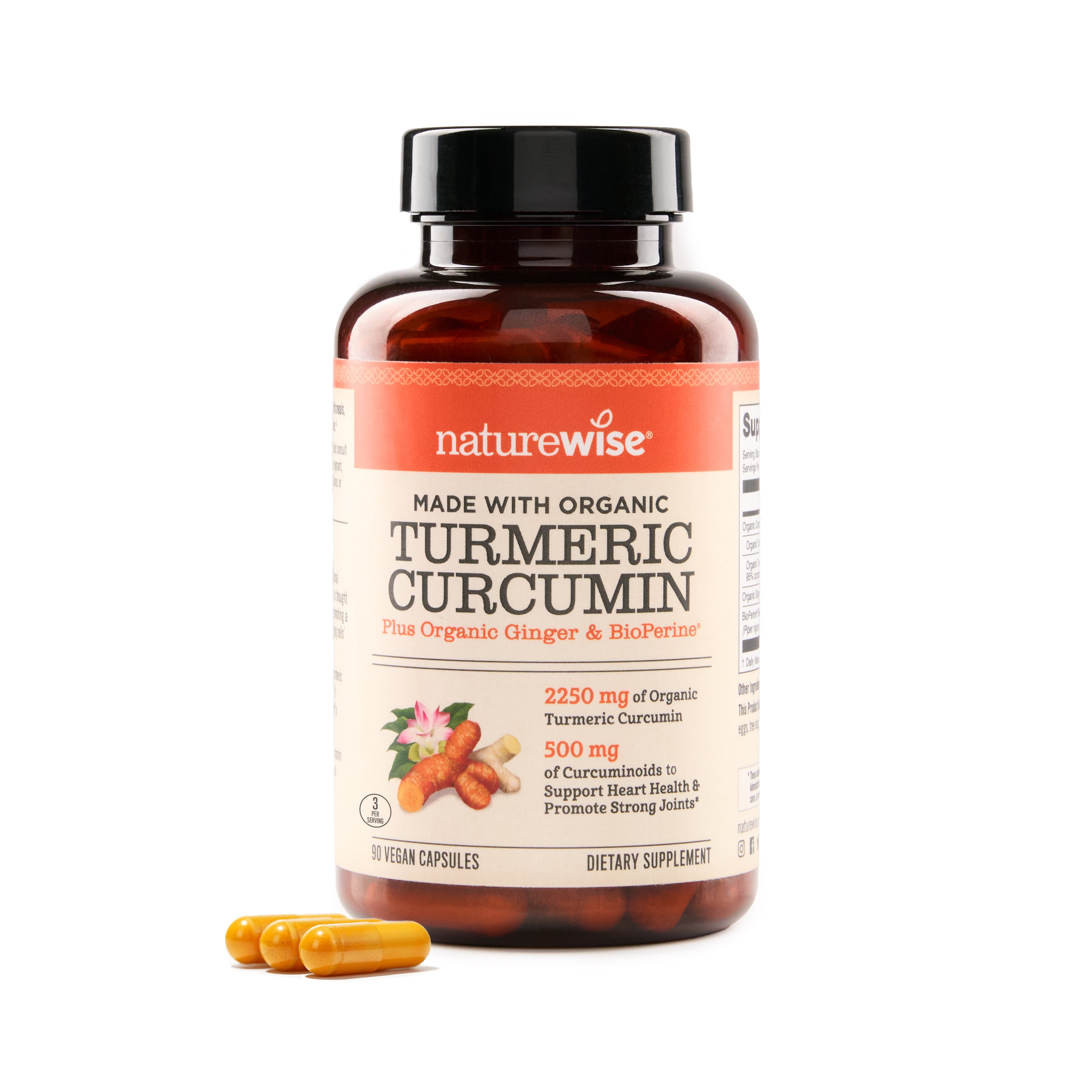 NatureWise Curcumin 2250mg Capsules, 90 Ct