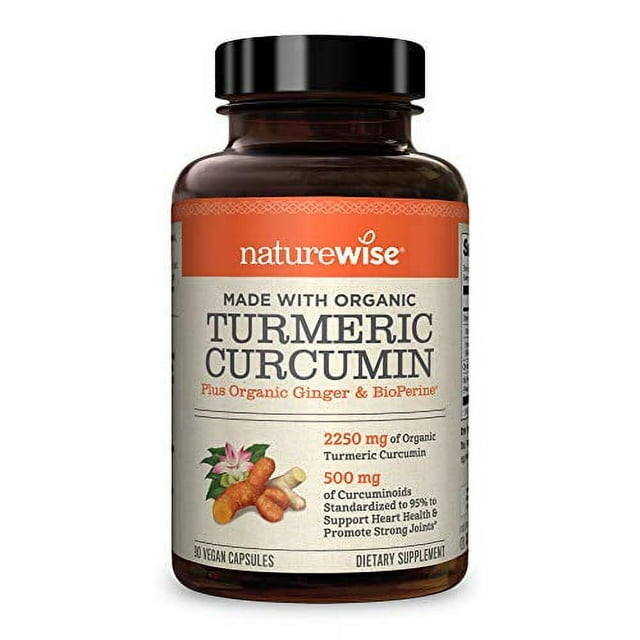 NatureWise Curcumin Turmeric 2250mg 95 Curcuminoids & BioPerine